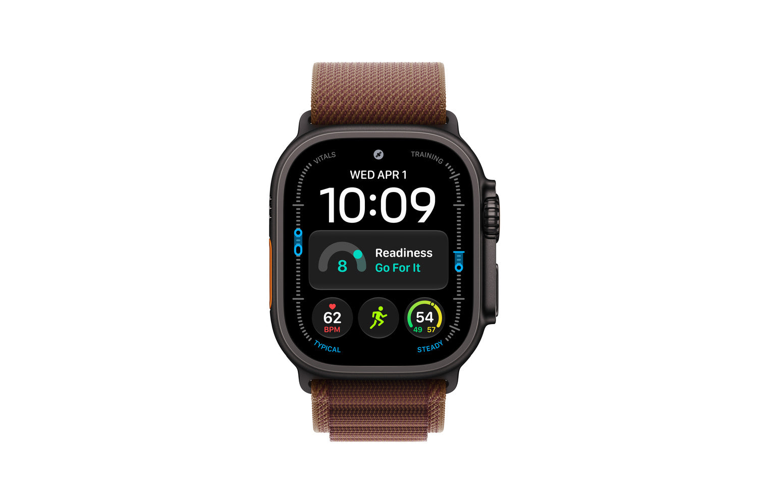 Apple Watch Ultra 4 | GPS + Cellular | 49mm | Black Titanium | Burgundy Alpine Loop | L-2