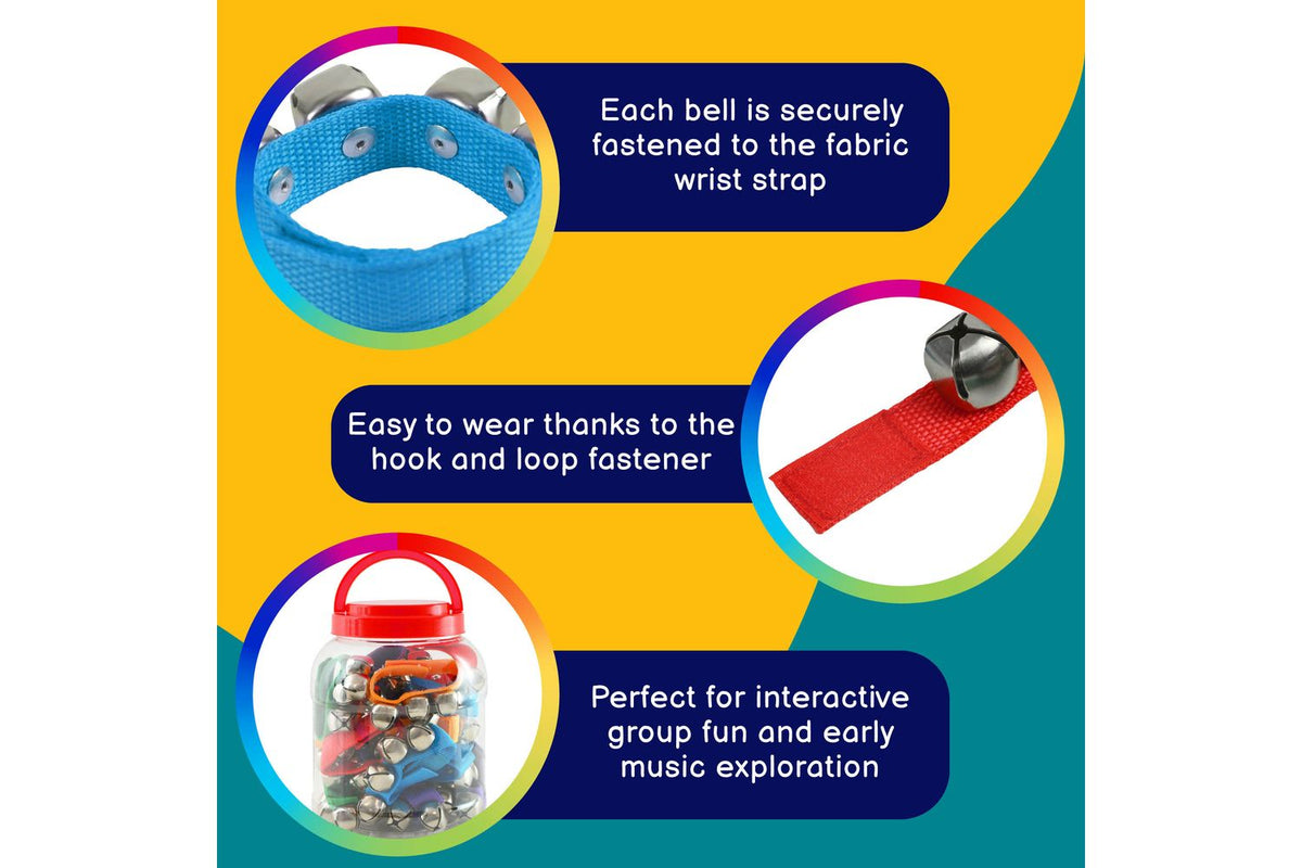 A-star Small Wrist Bells - 10 Pairs-3