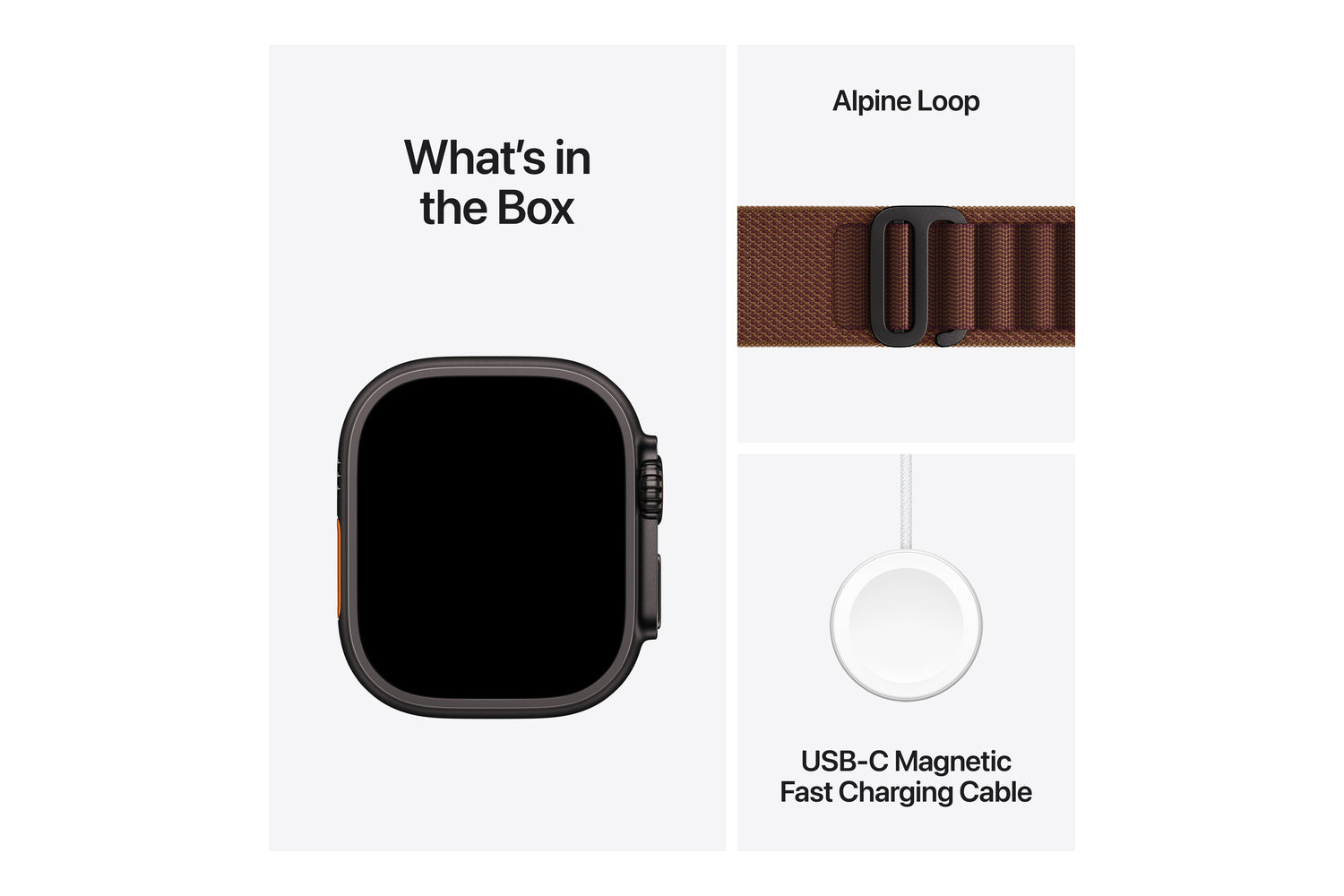 Apple Watch Ultra 4 | GPS + Cellular | 49mm | Black Titanium | Burgundy Alpine Loop | M-7