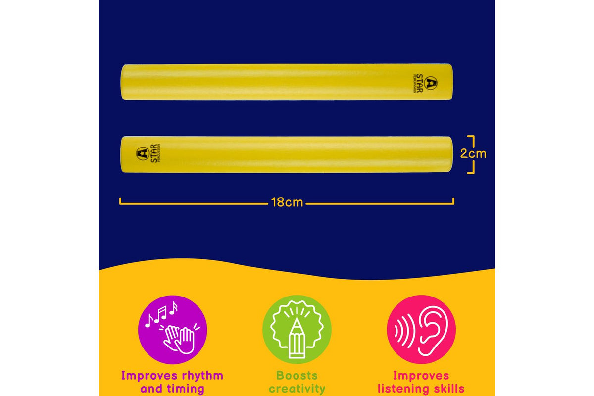 A-star Claves - Yellow - 10 Pairs-3