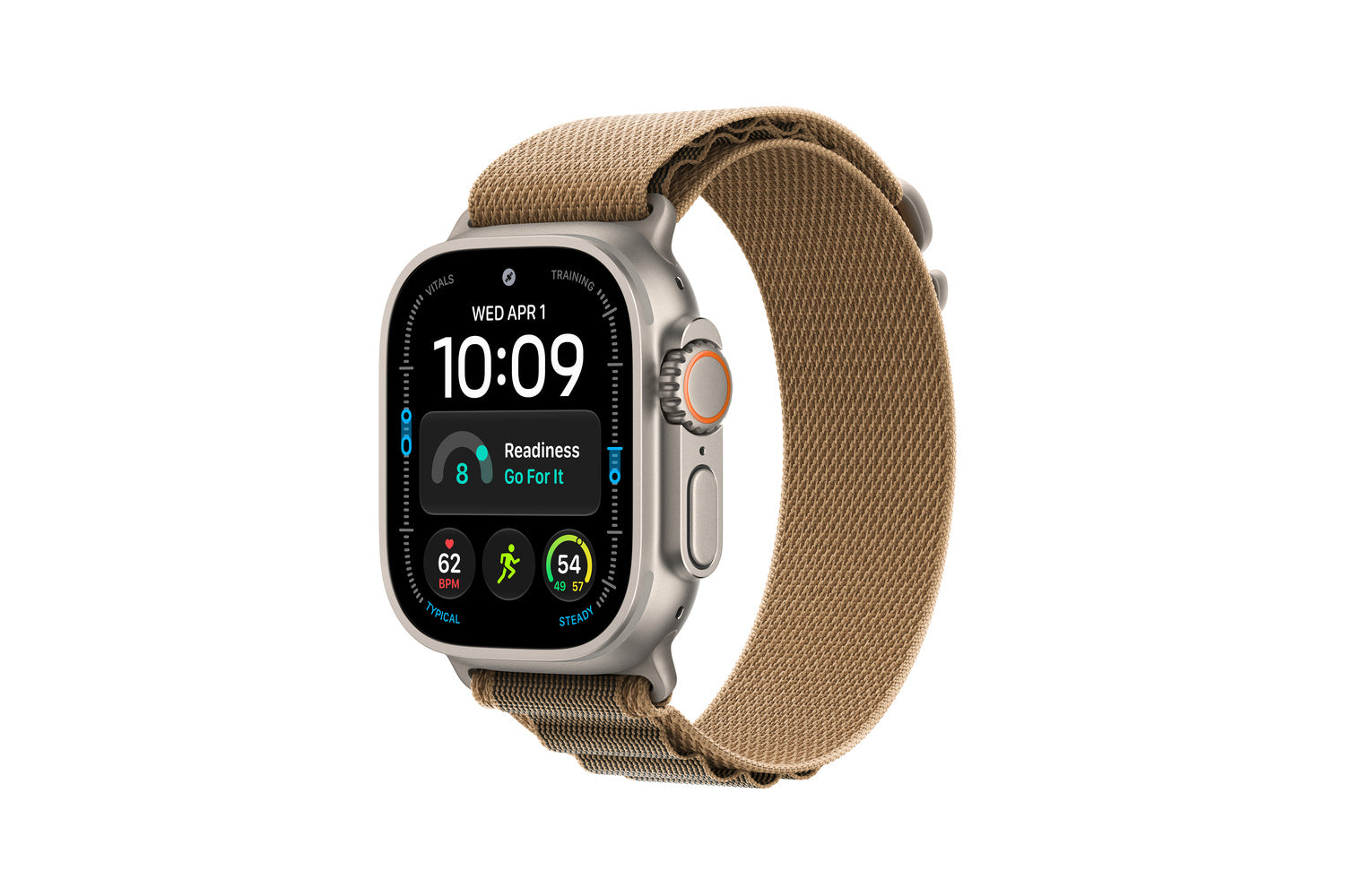 Apple Watch Ultra 4 | GPS + Cellular | 49mm | Natural Titanium | Desert Alpine Loop | S