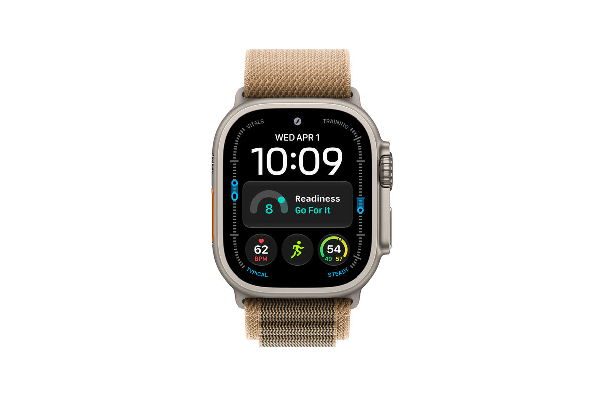 Apple Watch Ultra 4 | GPS + Cellular | 49mm | Natural Titanium | Desert Alpine Loop | M-2
