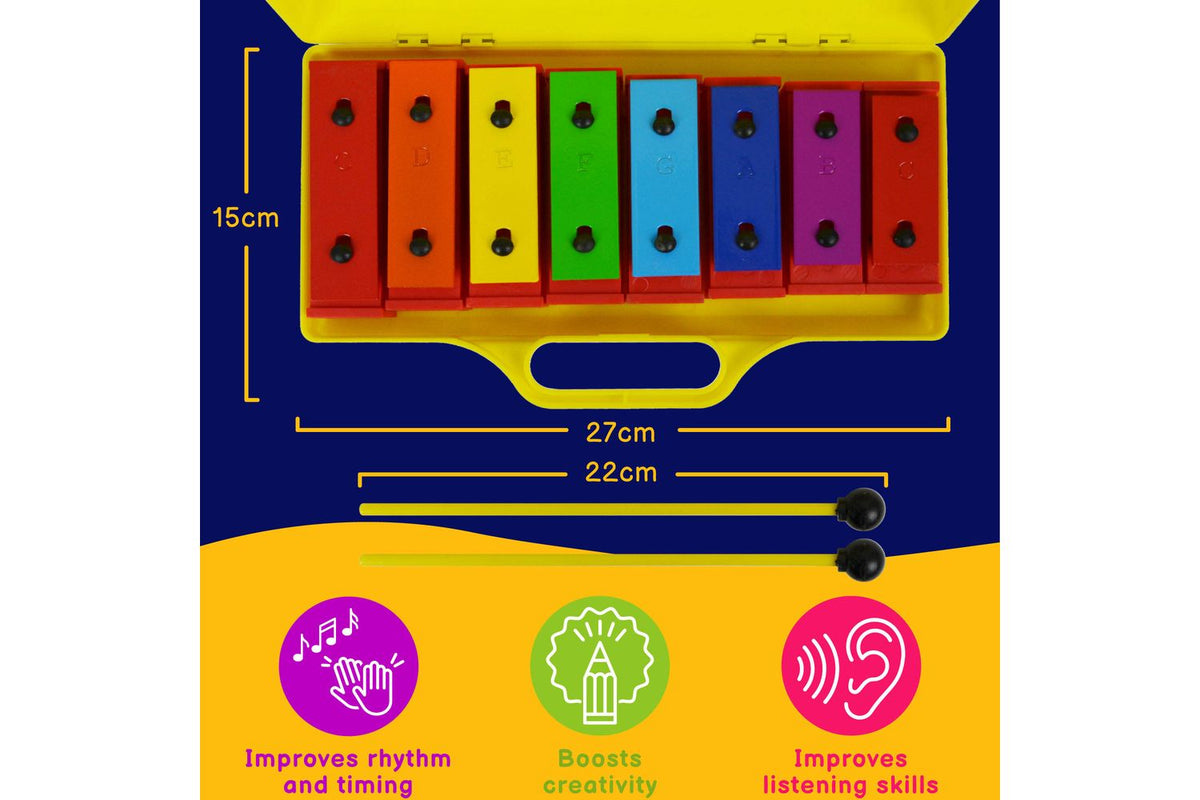 A-star Rainbow Chime Bar Set With Hard Case-2