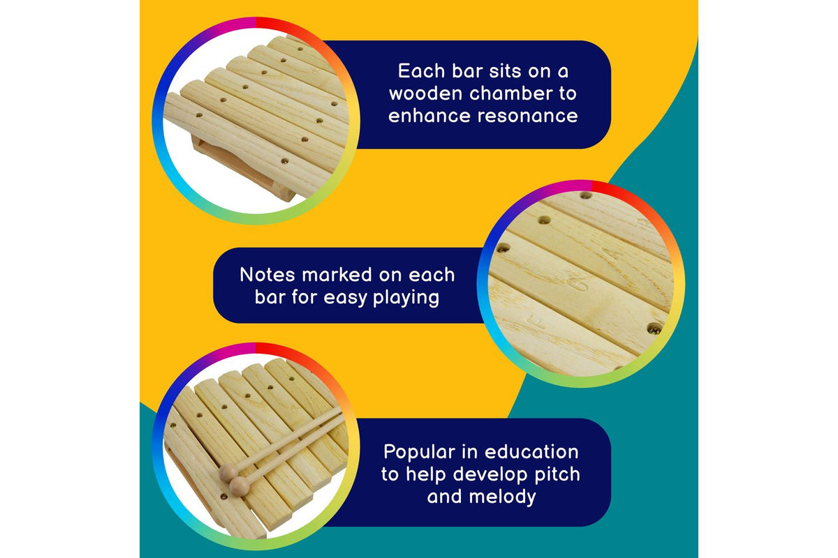 A-star 8 Note Natural Xylophone-3