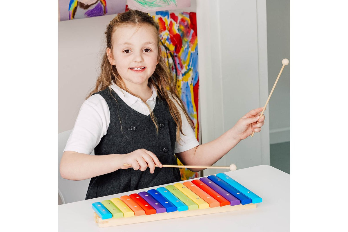 A-star 15 Note Rainbow Xylophone With Beaters-6