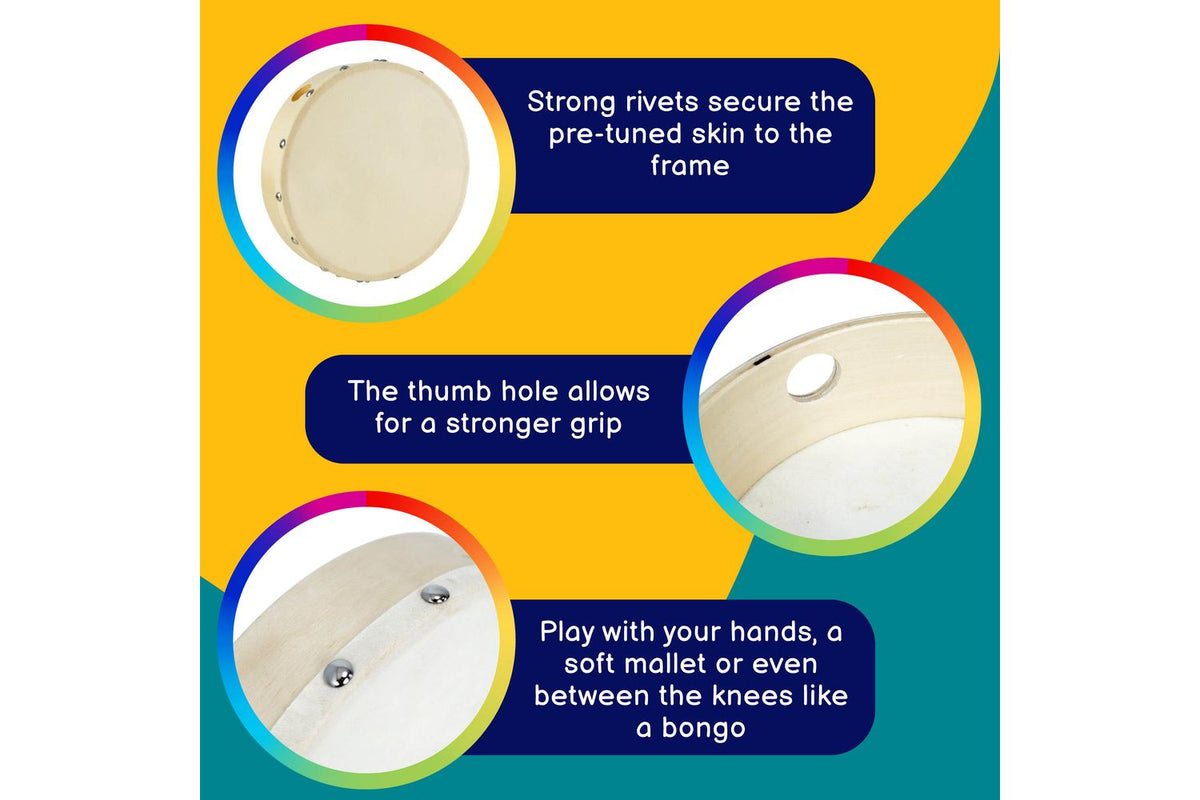 A-star Pre-tuned Hand Drum - 8 Inch - Pack Of 10-2