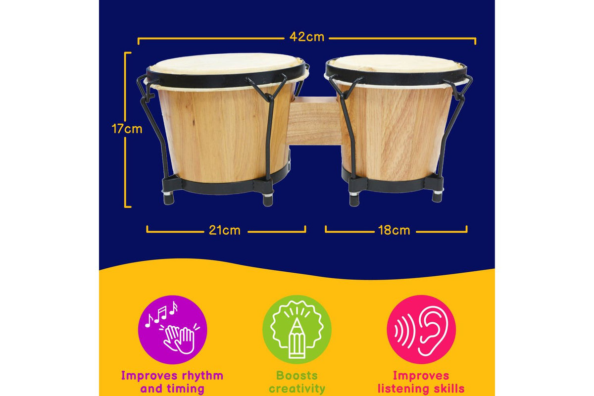 A-star Bongos 7 Inch And 8 Inch Bongo Drums-3