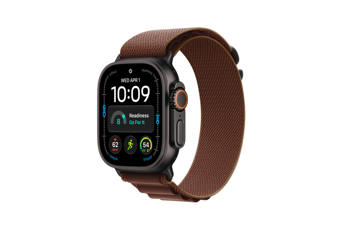 Apple Watch Ultra 4 | GPS + Cellular | 49mm | Black Titanium | Burgundy Alpine Loop | M