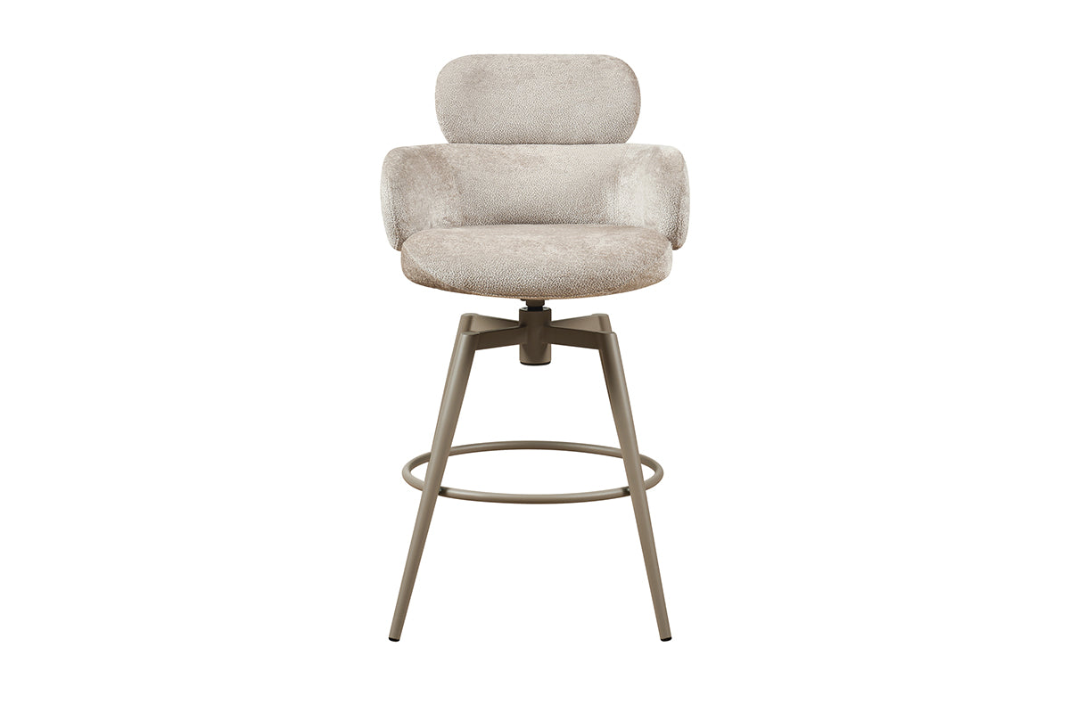 Vera Counter Stool | Swivel | Beige