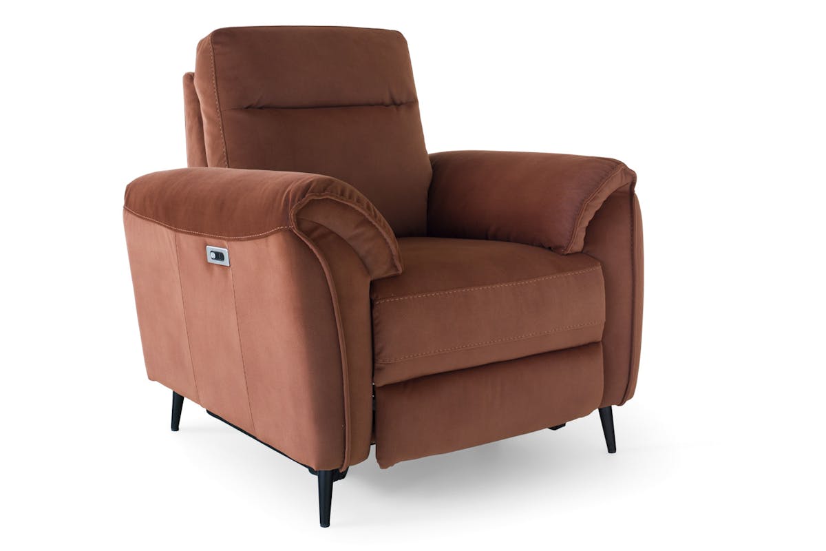 Arbour Armchair | Power Recliner | Fabric | Rust-2