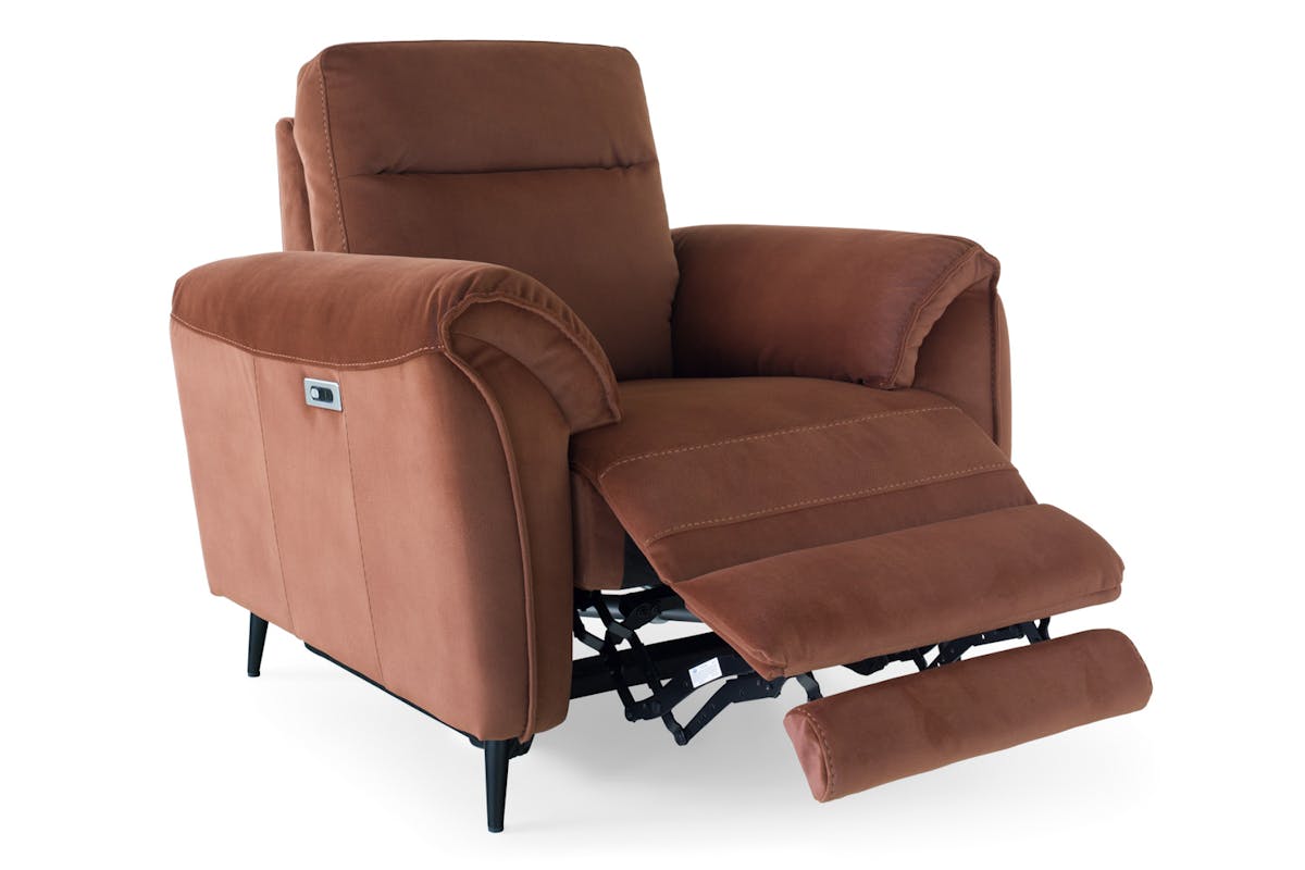 Arbour Armchair | Power Recliner | Fabric | Rust-4