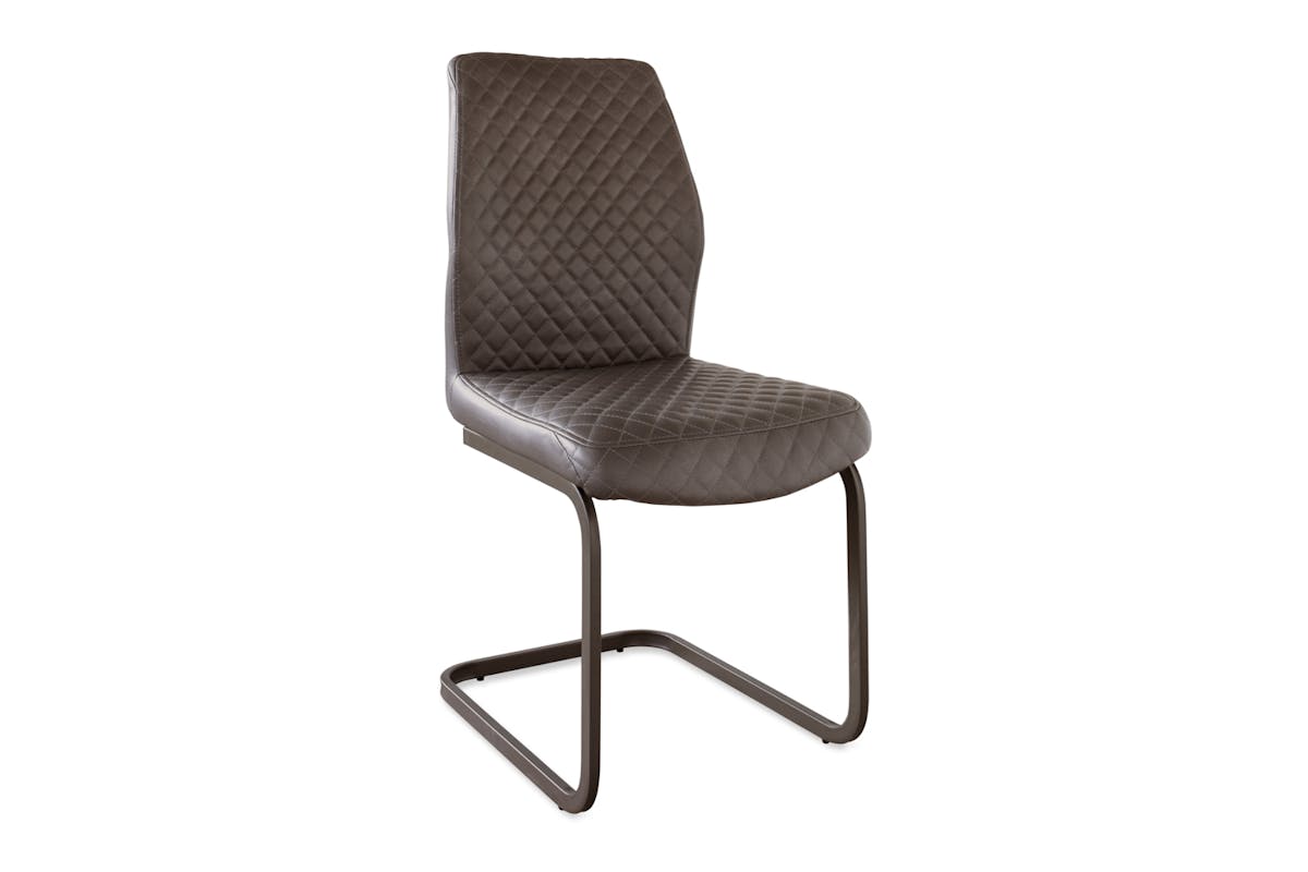 Ark Dining Chair | Leather | Brown-3
