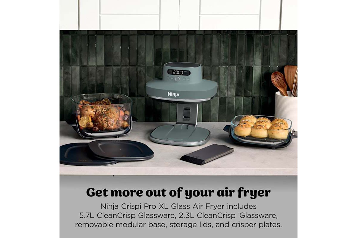 Ninja Crispi Pro 7-in-1 XL Glass Air Fryer | AS101UKGY | Ash Grey-2