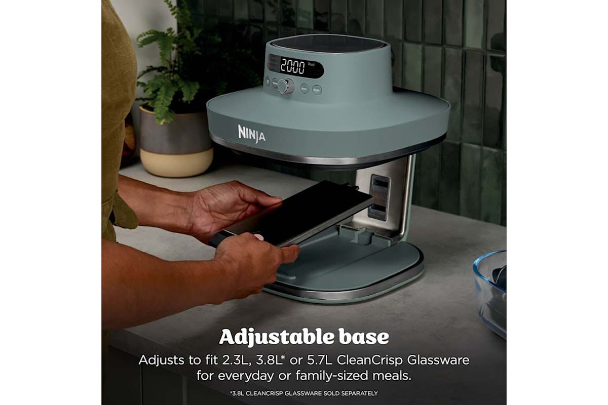 Ninja Crispi Pro 7-in-1 XL Glass Air Fryer | AS101UKGY | Ash Grey-3