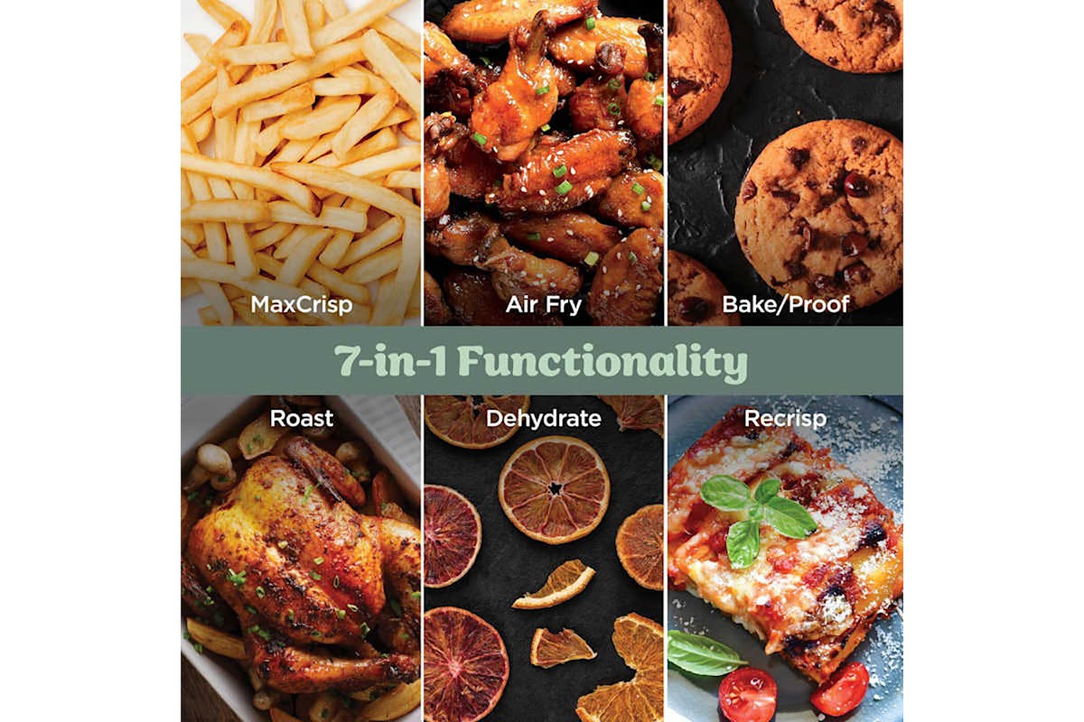 Ninja Crispi Pro 7-in-1 XL Glass Air Fryer | AS101UKGY | Ash Grey-5