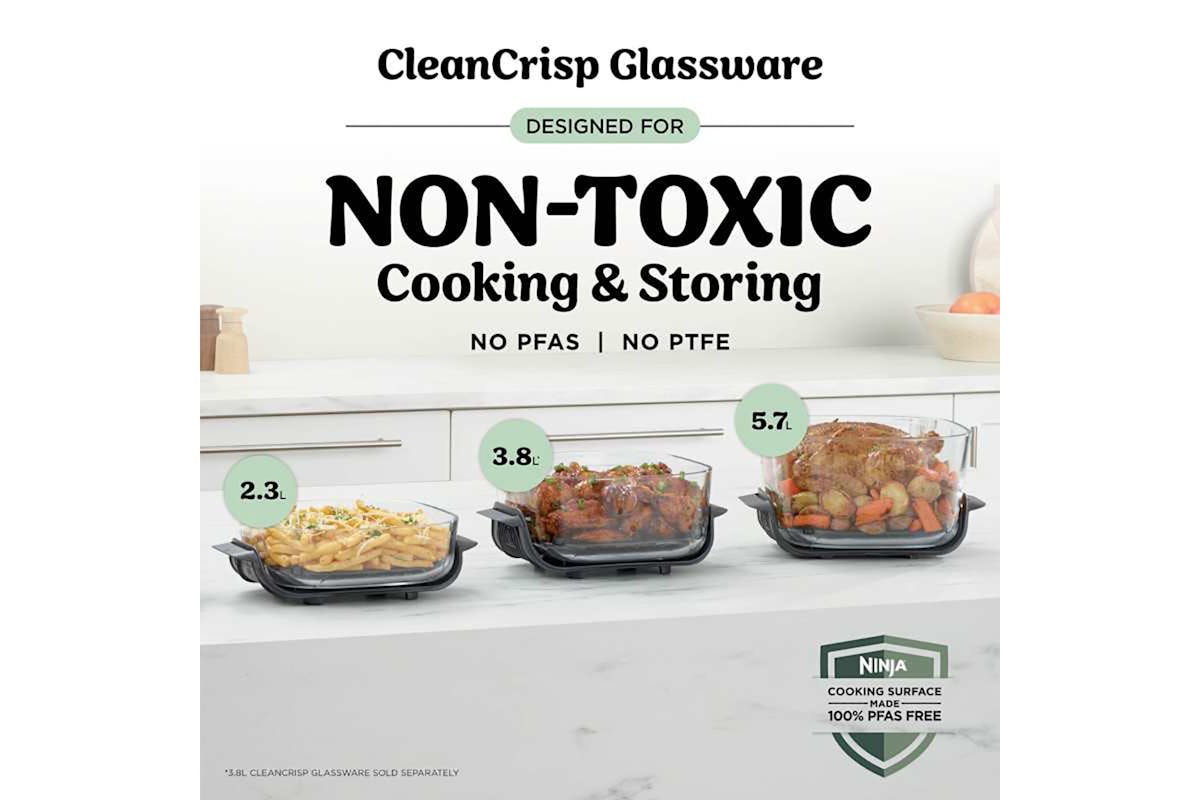 Ninja Crispi Pro 7-in-1 XL Glass Air Fryer | AS101UKGY | Ash Grey-8