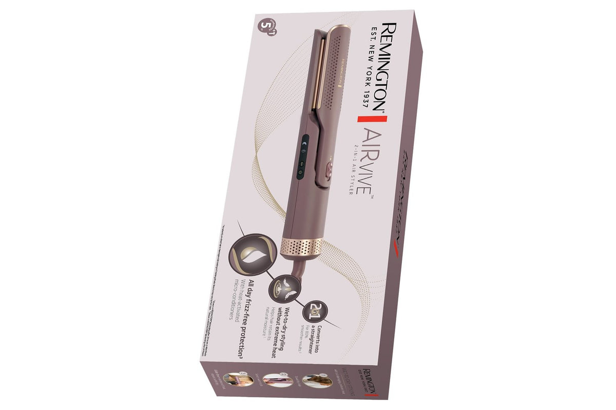 Remington Airvive 2-in-1 Hair Styler | AS8930 | Mauve/Gold-9