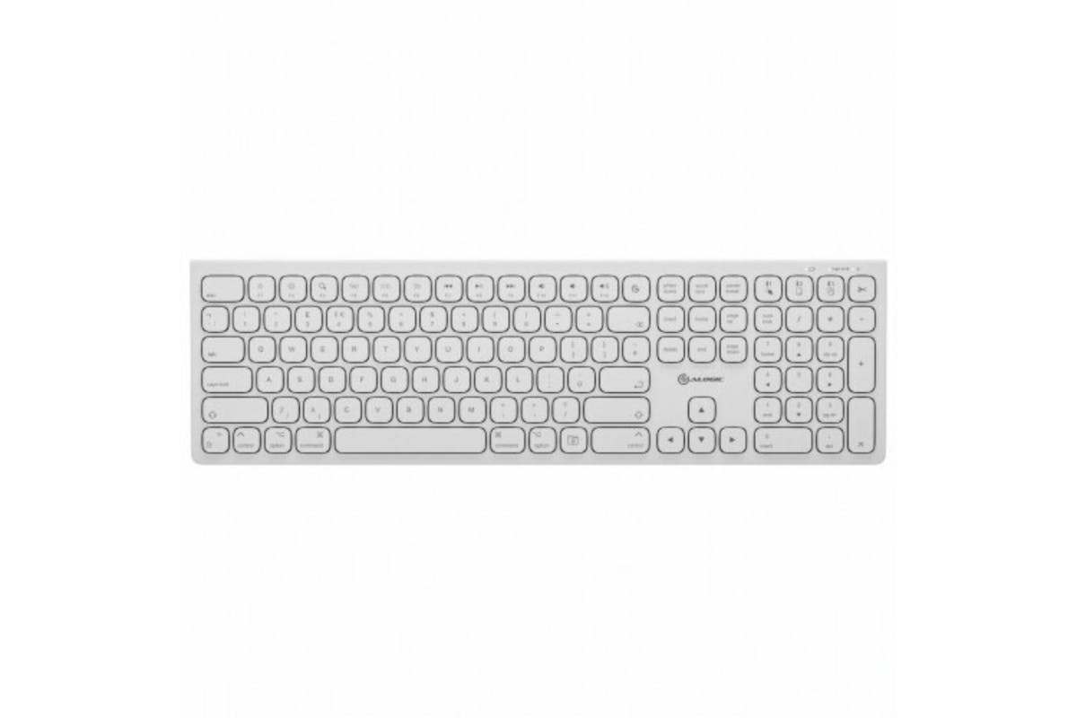 Alogic Echelon USB-C Rechargeable Wireless Keyboard for macOS | White-7