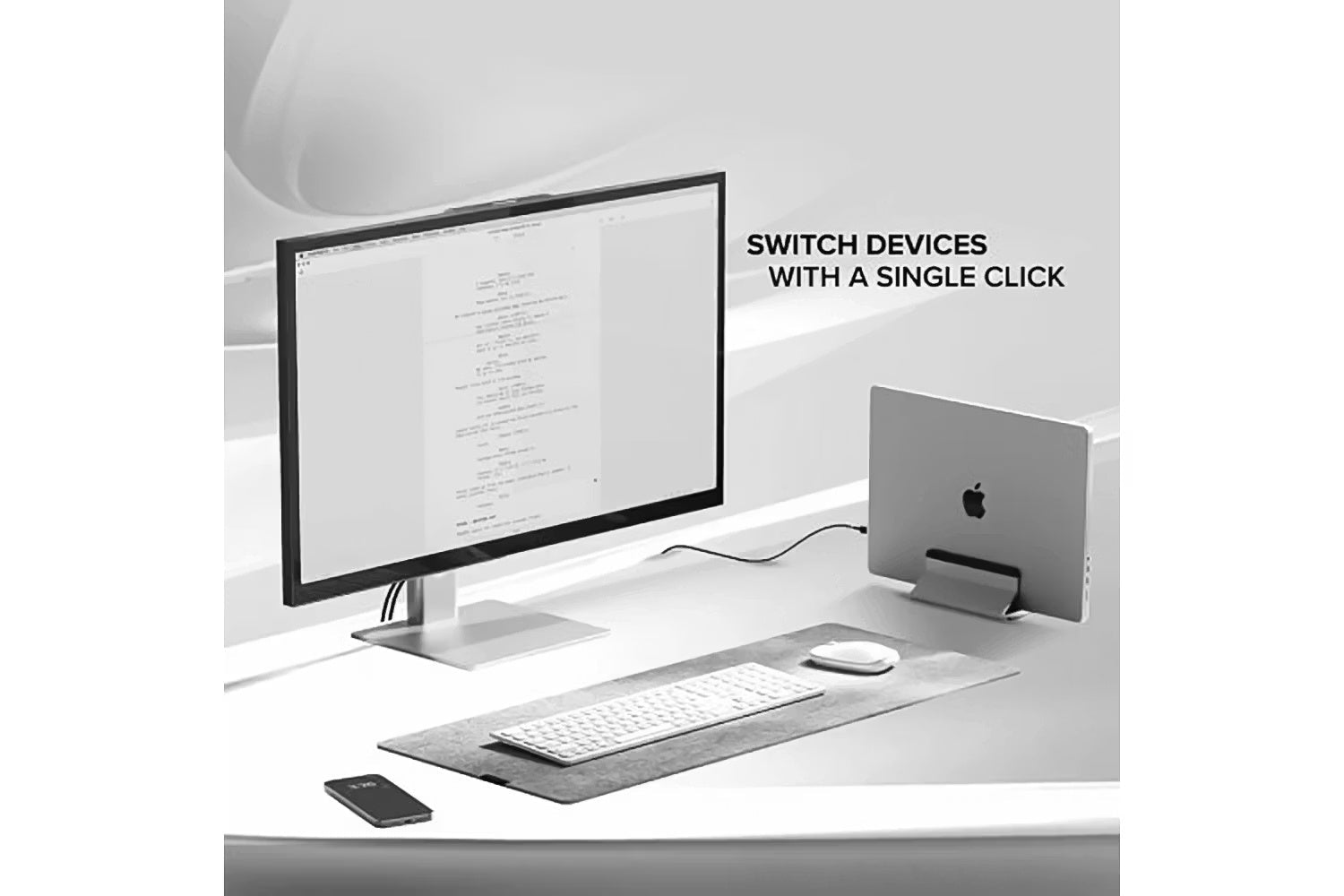 Alogic Echelon USB-C Rechargeable Wireless Keyboard for macOS | White-4