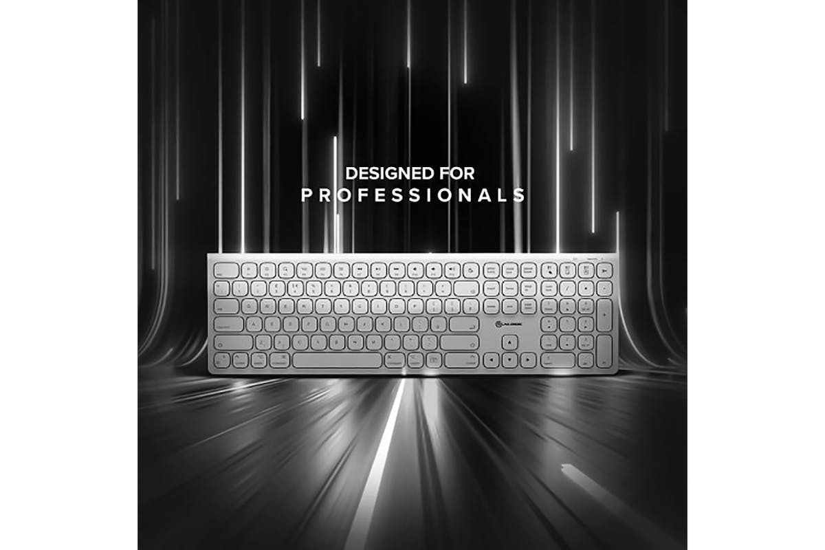 Alogic Echelon USB-C Rechargeable Wireless Keyboard for macOS | White-11