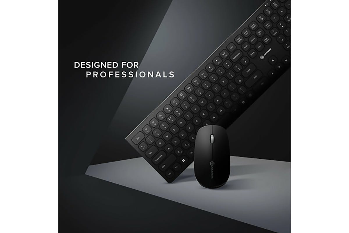 Alogic Echelon USB-C Rechargeable Wireless Mouse and Keyboard for Windows | Black-7