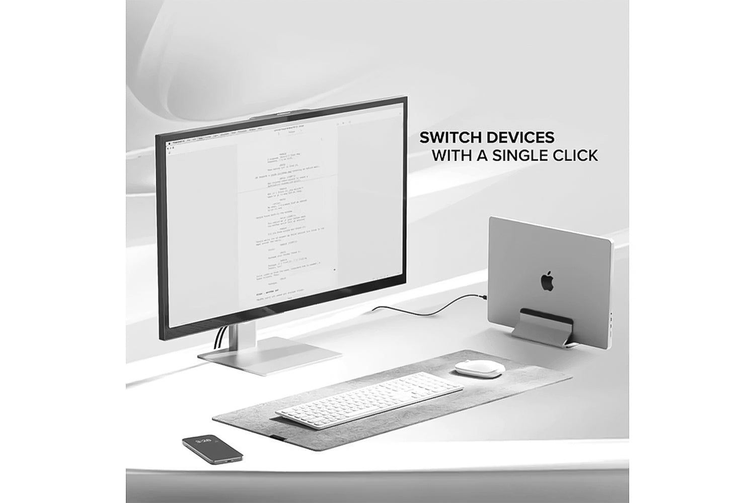 Alogic Echelon USB-C Wireless Keyboard | White-2