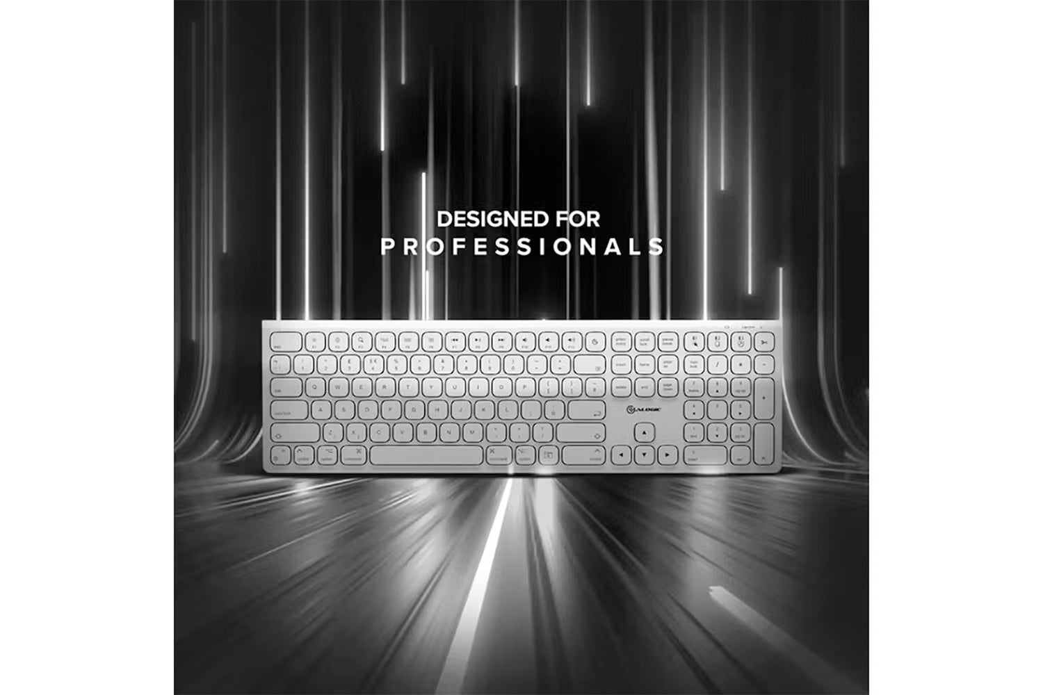 Alogic Echelon USB-C Wireless Keyboard | White-7