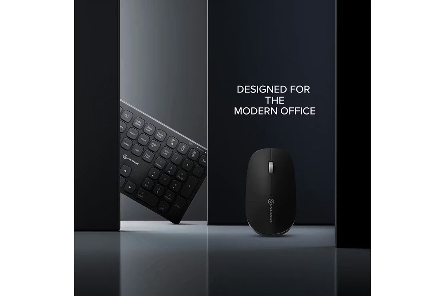 Alogic Echelon USB-C Wireless Mouse and Keyboard | Black-5