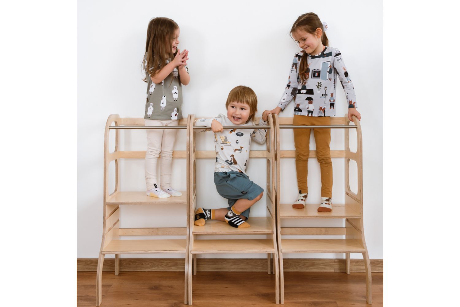 Ette Tete Adjustable Helper Tower Step Up Mocha Mouse | Helper Tower | Wood | Adjustable Height-4