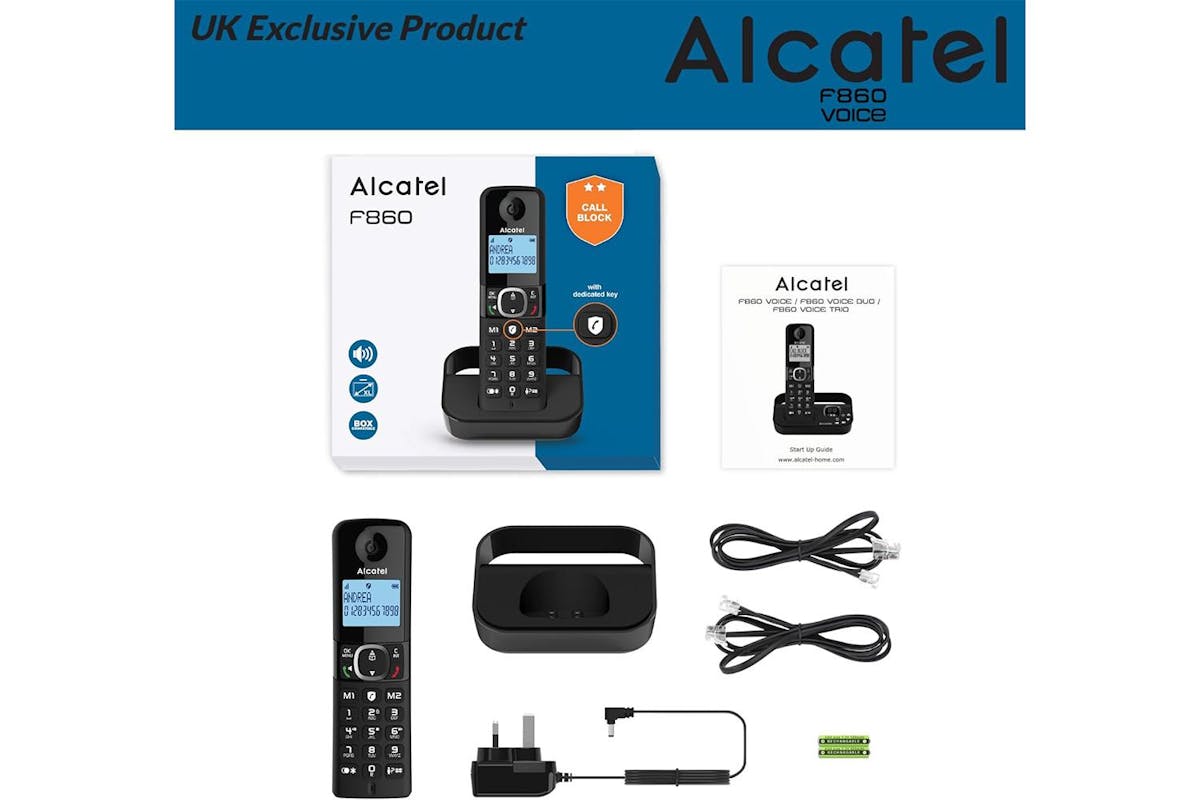 Alcatel Single Cordless Phone with Complete Call Control | Black | ATL1423518-6