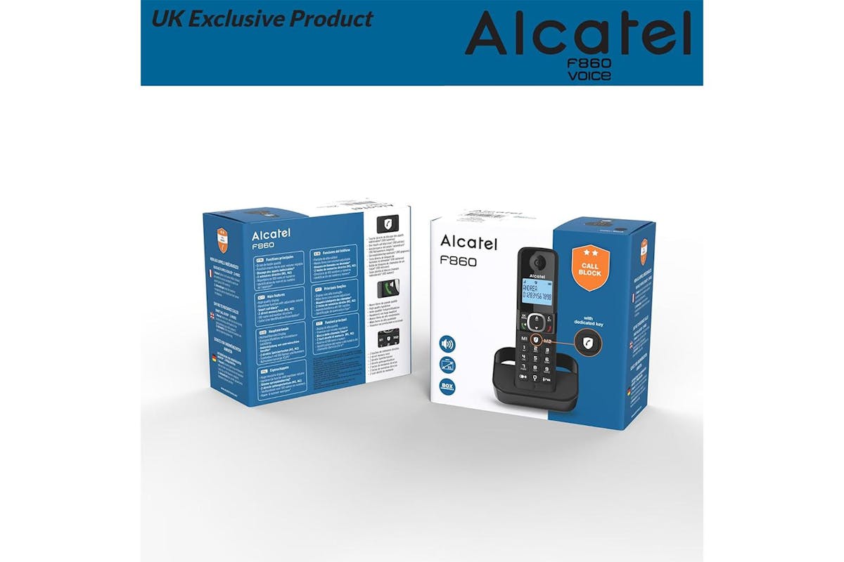 Alcatel Single Cordless Phone with Complete Call Control | Black | ATL1423518-7