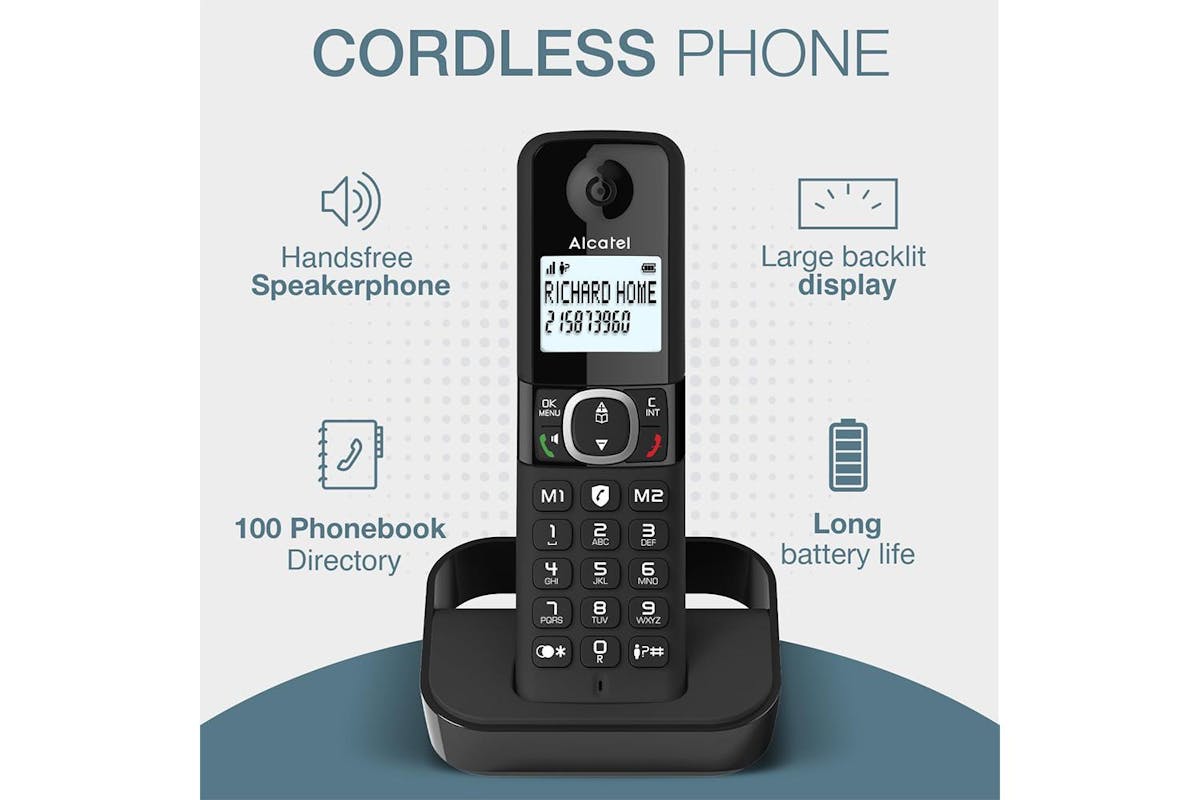 Alcatel Twin Cordless Phone | Black | ATL1423525-2
