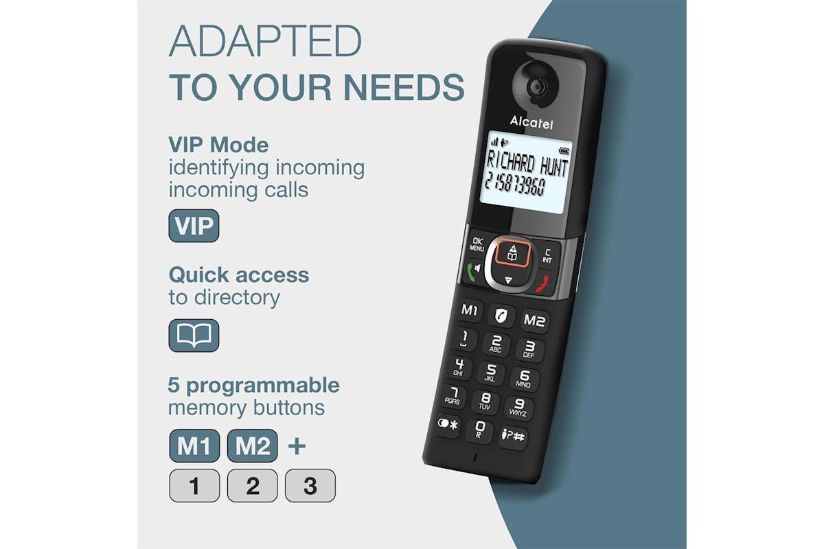 Alcatel Twin Cordless Phone | Black | ATL1423525-3