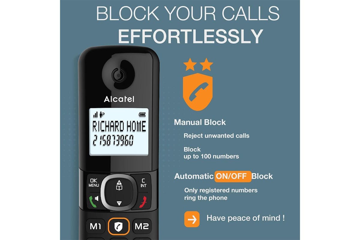 Alcatel Twin Cordless Phone | Black | ATL1423525-5