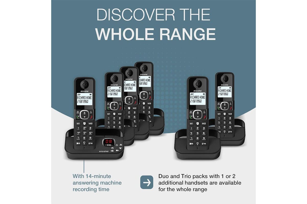 Alcatel Twin Cordless Phone | Black | ATL1423525-6