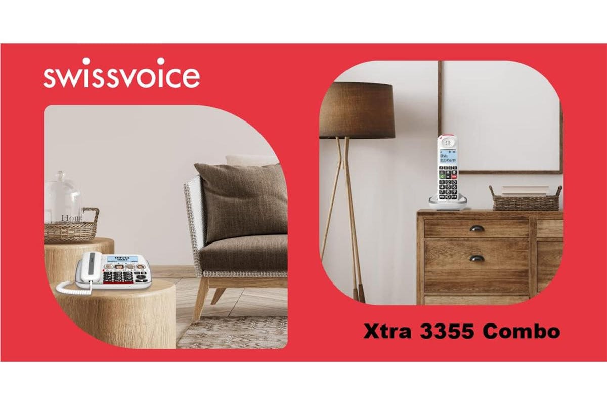Swissvoice Combo Big Button Corded & Cordless Phone | White | ATL1424034-6