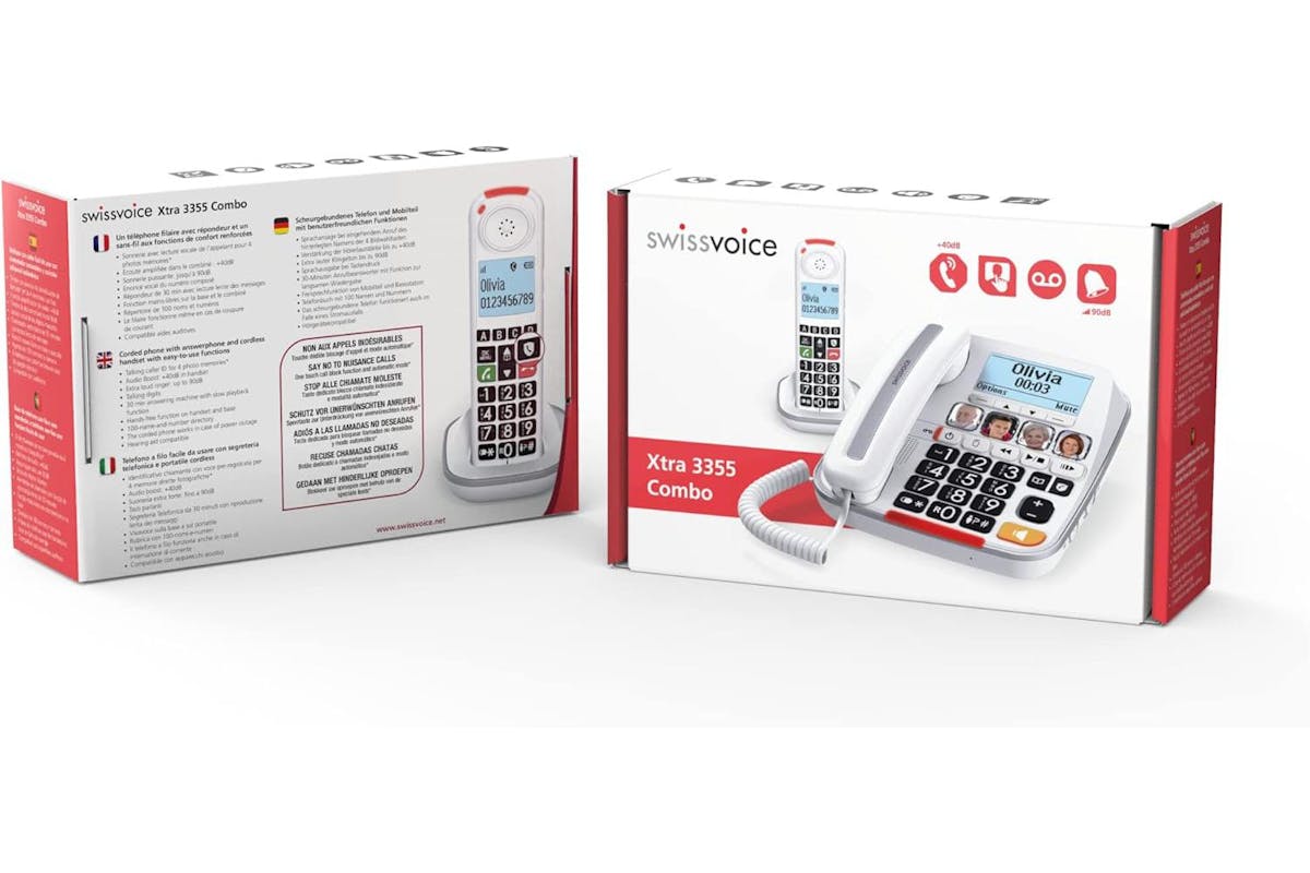 Swissvoice Combo Big Button Corded & Cordless Phone | White | ATL1424034-8