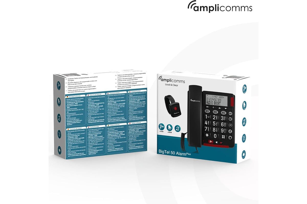Amplicomms Big Button Phone | Black | ATL1424102-6