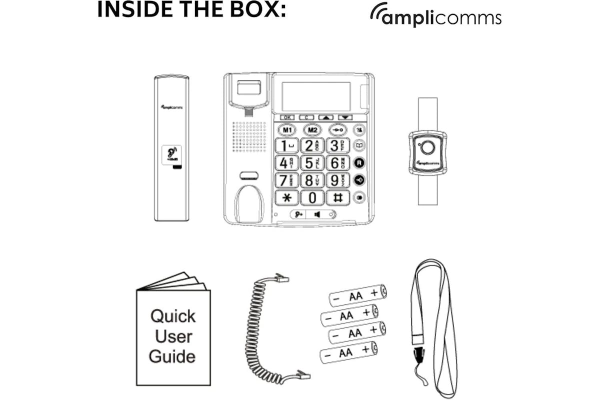 Amplicomms Big Button Phone | Black | ATL1424102-7
