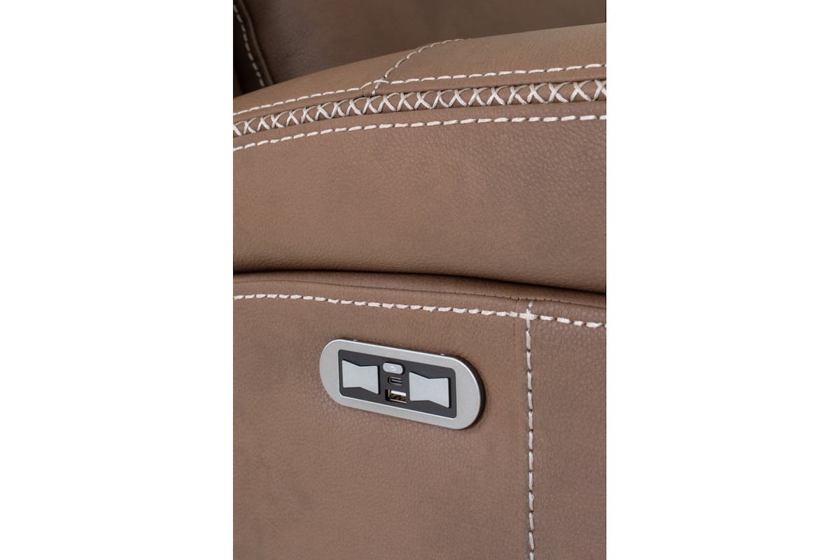 Atlanta 3 Seater Sofa | Power Recliner | Brown-6