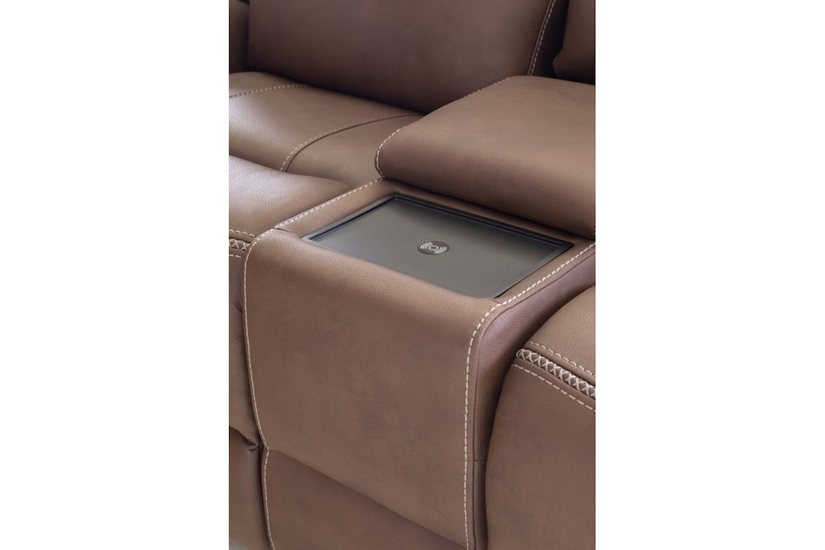 Atlanta 2 Seater Sofa | Console | Power Recliner | Brown-8