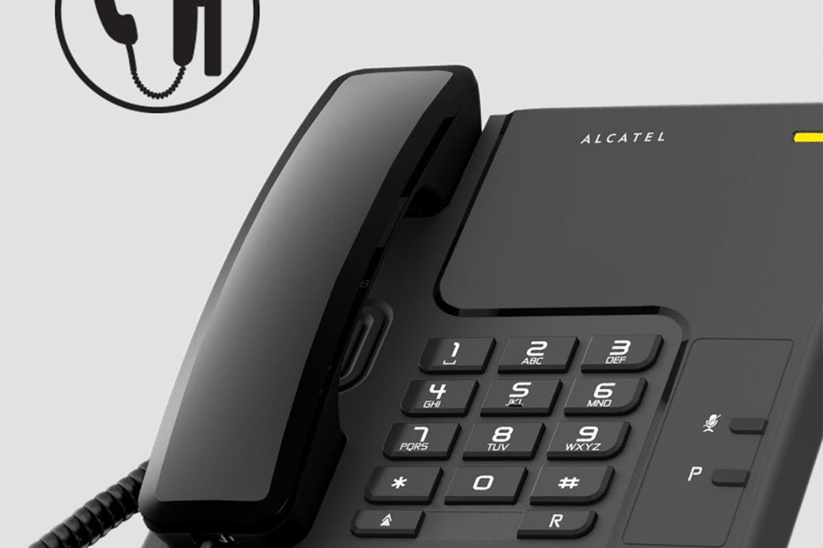 Alcatel T26 Corded Telephone | Black-2