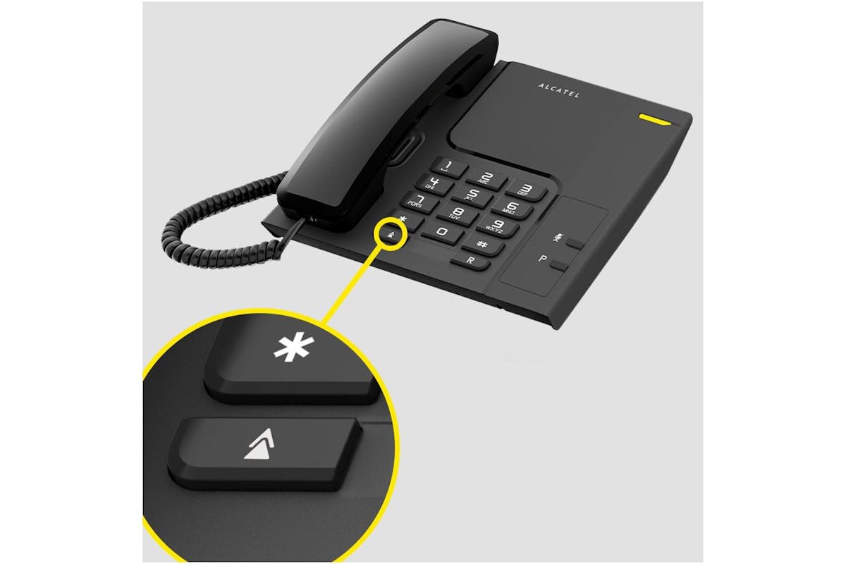 Alcatel T26 Corded Telephone | Black-3