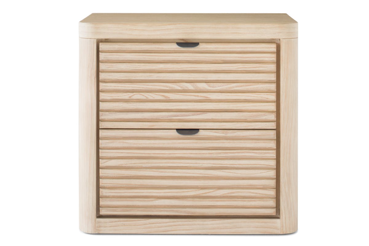 Albury Bedside Locker | 2 Drawer | Oak Effect