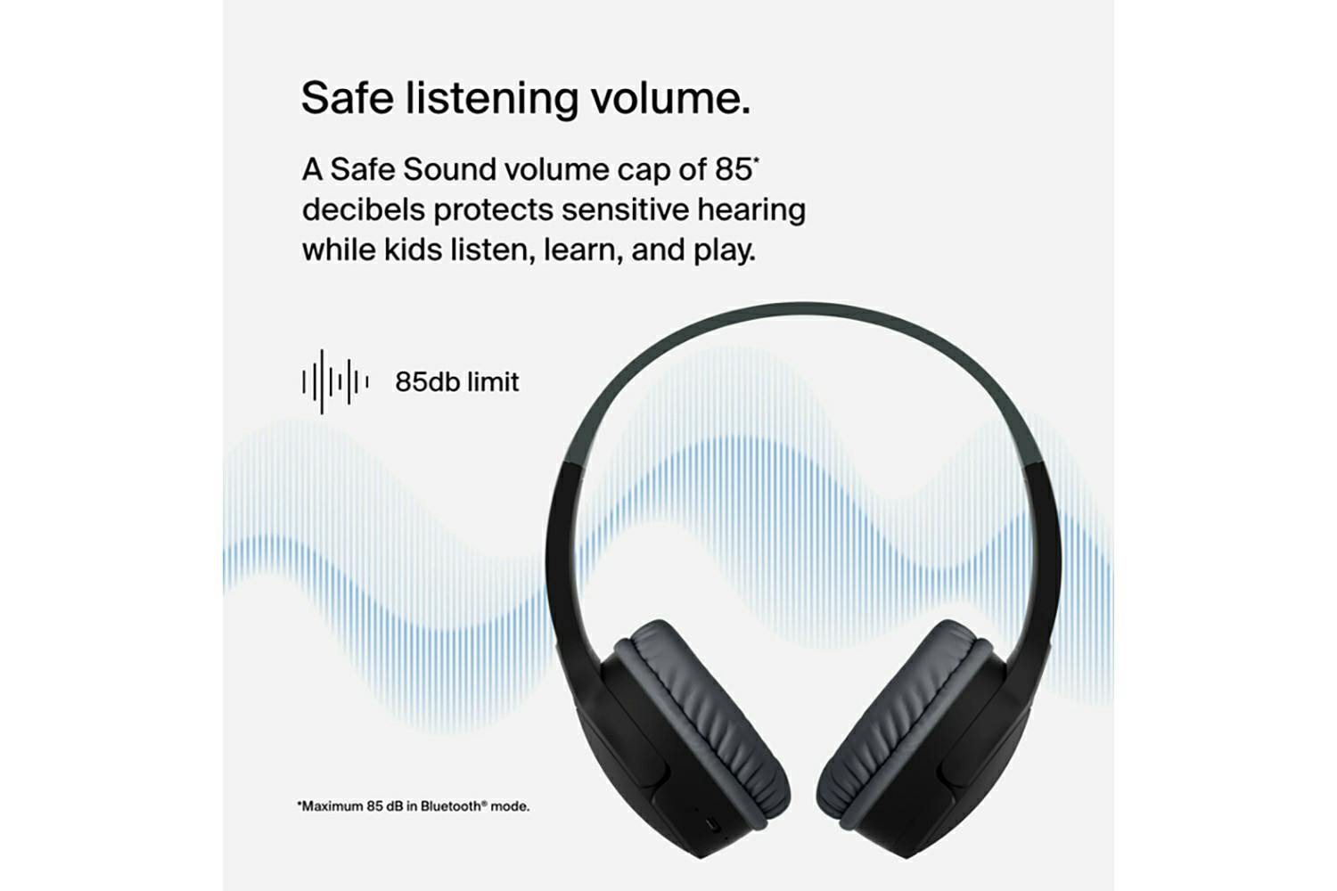 Belkin Soundform Mini On-Ear Wireless Kids Headphones | Black-2