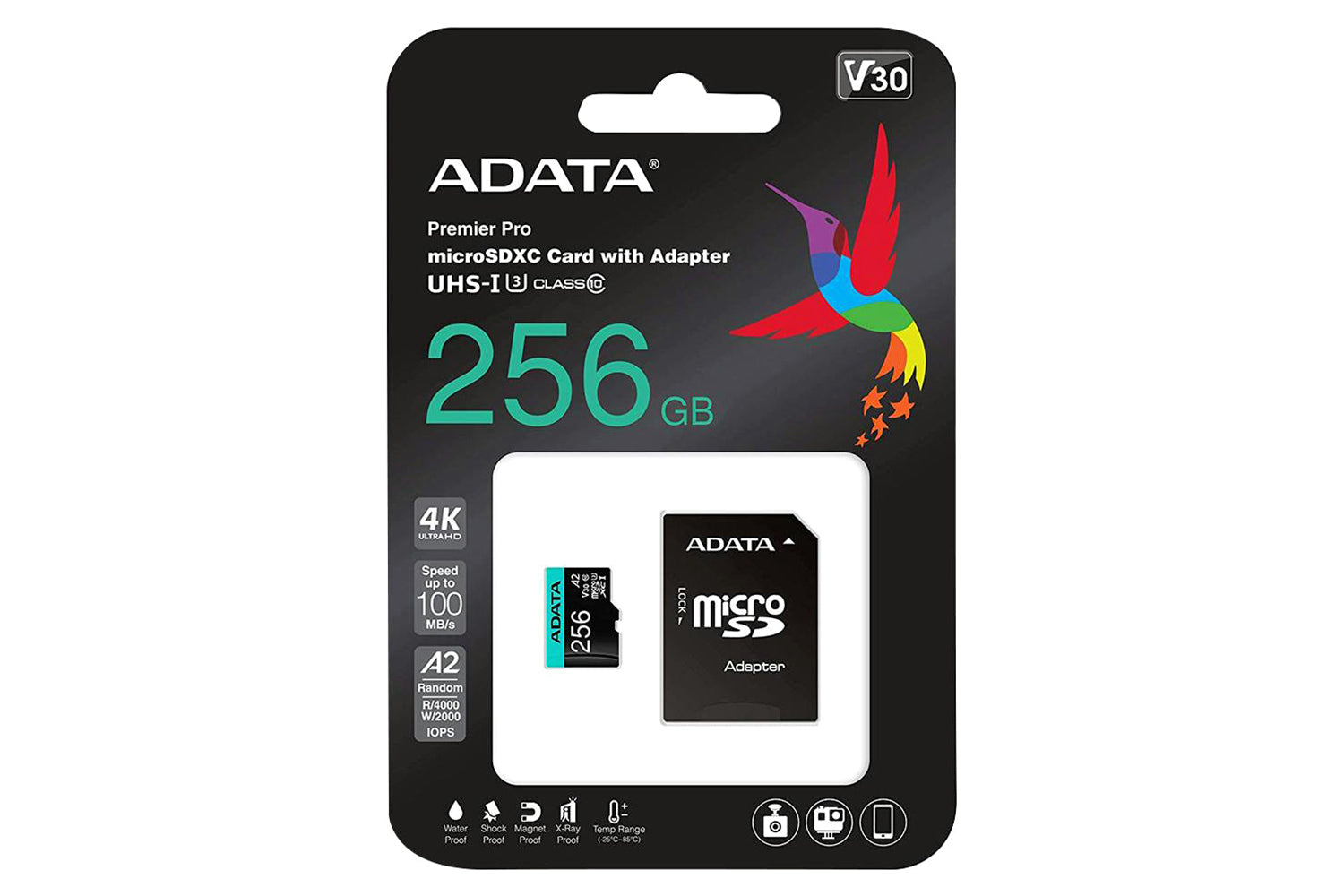 ADATA Premier Pro MicroSDXC/SDHC UHS-I U3 Class 10 Memory Card | 256GB-4