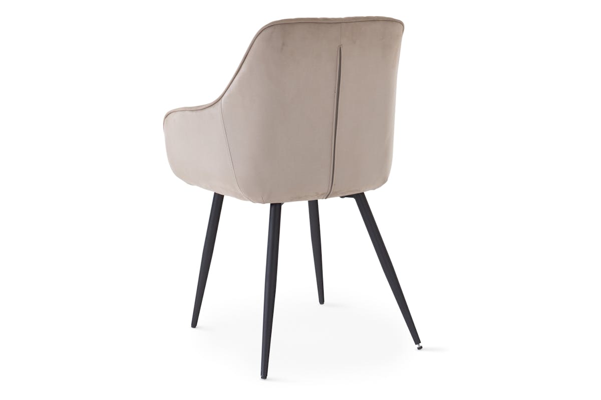 Ava Dining Chair | Faux Suede | Taupe-6