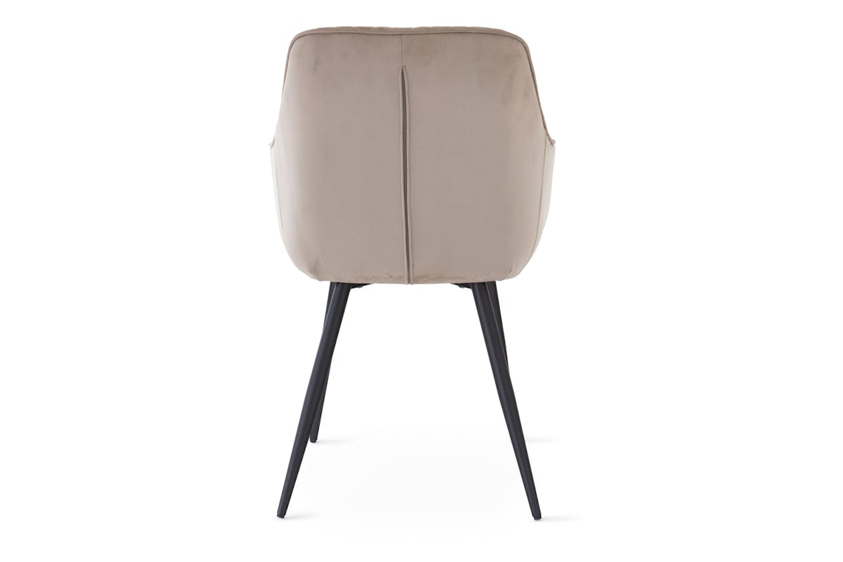 Ava Dining Chair | Faux Suede | Taupe-7