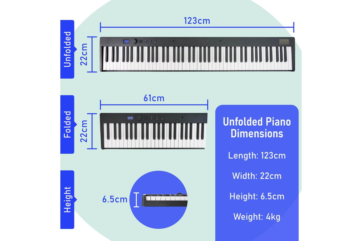 Axus 88 Note Folding Digital Piano-4