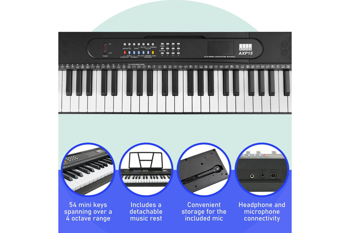 Axus Axp15 54 Key Portable Keyboard-2